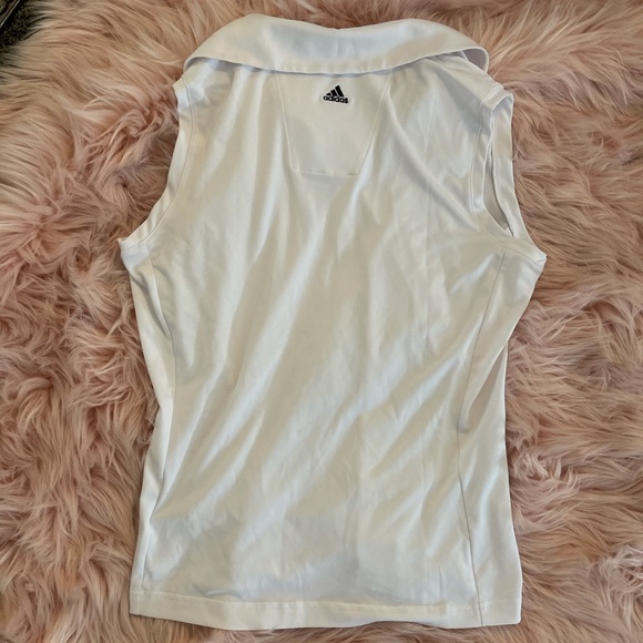 Athleta Adidas GO-TO PRIMEGREEN SLEEVELESS POLO - Picture 7 of 8